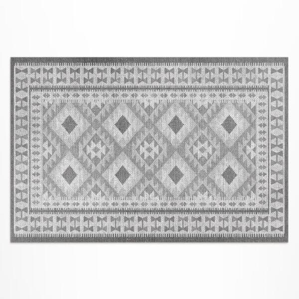 Tapis vinyle d’extérieur Motif décoratif classique, imitation tissu
