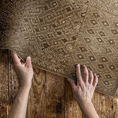 Tapis vinyle d’extérieur Tissu imitation motif tribal
