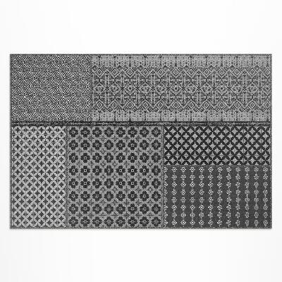 Tapis vinyle d’extérieur Tissu à motifs imitation style aztèque