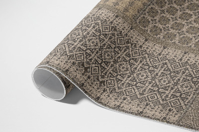 Tapis vinyle d’extérieur Motif aztèque imitation de tissu décoré