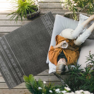 Tapis vinyle d’extérieur Tissu imitation motif africain