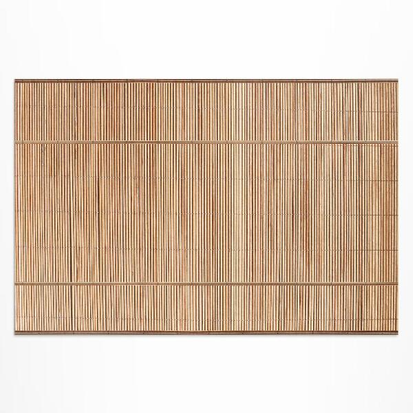 Tapis vinyle d’extérieur Décoration en canne en bois