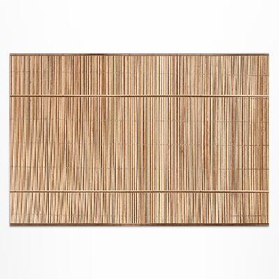 Tapis vinyle d’extérieur Décoration en canne en bois