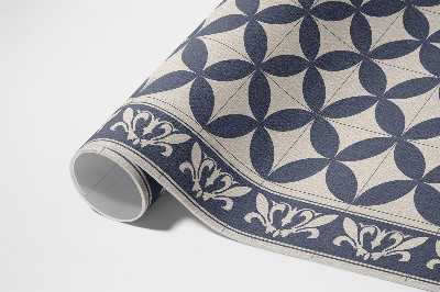 Tapis vinyle d’extérieur Motif azulejos élégant en mosaïque