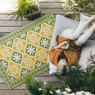 Tapis vinyle d’extérieur Carreaux classiques, mosaïque lumineuse