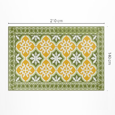 Tapis vinyle d’extérieur Carreaux classiques, mosaïque lumineuse