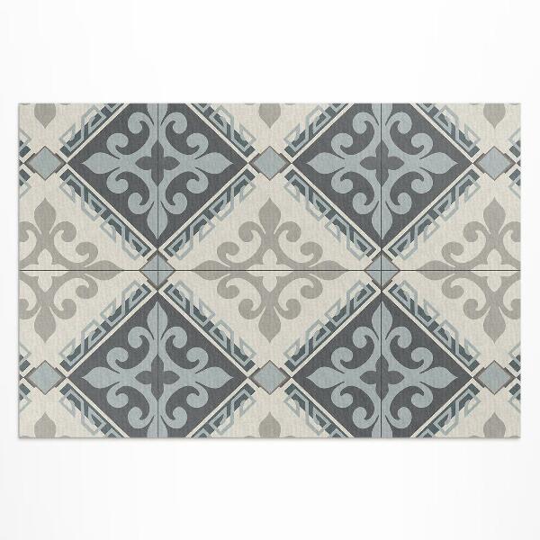 Tapis vinyle d’extérieur Mosaïque d'ornement géométrique vintage