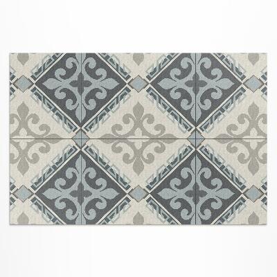 Tapis vinyle d’extérieur Mosaïque d'ornement géométrique vintage