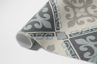 Tapis vinyle d’extérieur Mosaïque d'ornement géométrique vintage