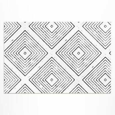 Tapis vinyle d’extérieur Motif bohème à carrés réguliers