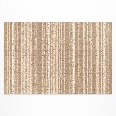 Tapis vinyle d’extérieur Tissu beige style bohème vintage