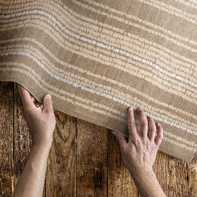 Tapis vinyle d’extérieur Tissu beige style bohème vintage