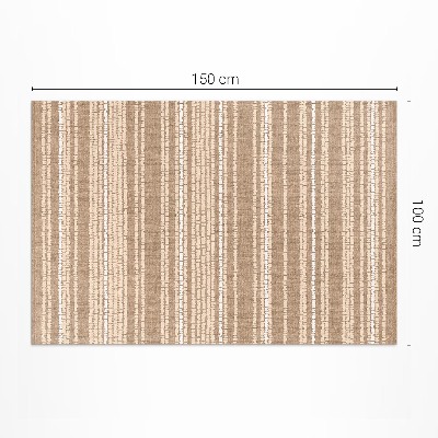 Tapis vinyle d’extérieur Tissu beige style bohème vintage