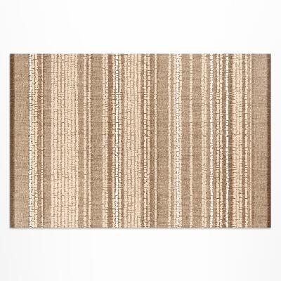 Tapis vinyle d’extérieur Motif tissu marron style bohème vintage