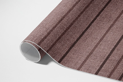 Tapis vinyle d’extérieur Rayures marron style bohème vintage