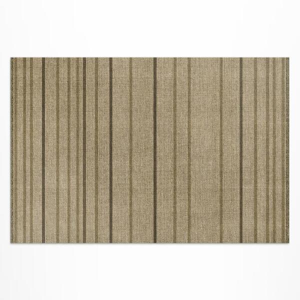 Tapis vinyle d’extérieur Rayures sur tissu, style bohème vintage