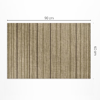 Tapis vinyle d’extérieur Rayures sur tissu, style bohème vintage