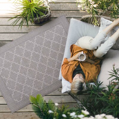 Tapis vinyle d’extérieur Imitation arabesque de tissu décoratif
