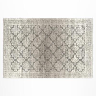 Tapis vinyle d’extérieur Tissu imitation arabesque au design marocain