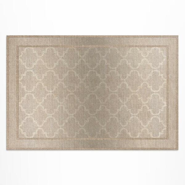 Tapis vinyle d’extérieur Tissu imitation trèfle marocain