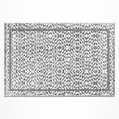 Tapis vinyle d’extérieur Imitation de tissu en forme de diamant hypnotisante