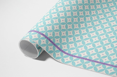 Tapis vinyle d’extérieur Cadres et roues imitant le tissu coloré