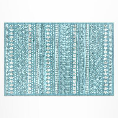 Tapis vinyle d’extérieur Motif imitation tissu indien