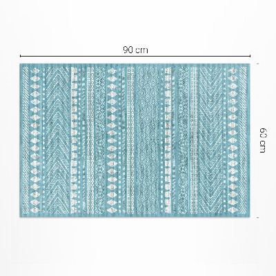 Tapis vinyle d’extérieur Motif imitation tissu indien