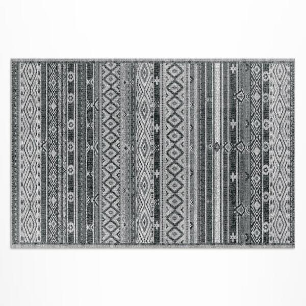 Tapis vinyle d’extérieur Tissu imitation motif texturé