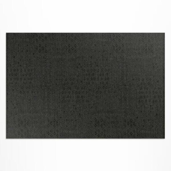 Tapis vinyle d’extérieur Tissu imitation texturé foncé