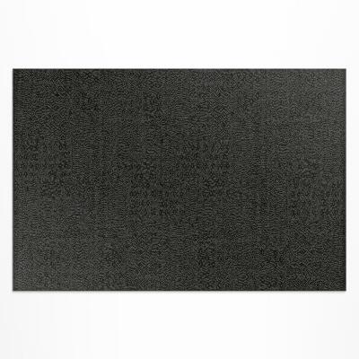 Tapis vinyle d’extérieur Tissu imitation texturé foncé