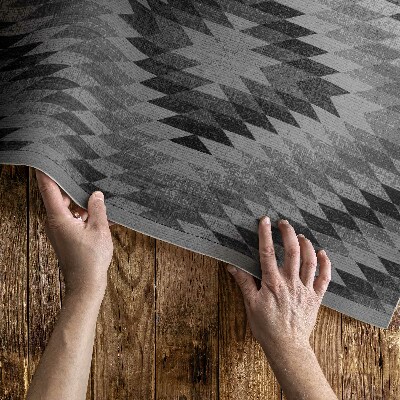 Tapis vinyle d’extérieur Tissu imitation parallélogrammes foncés