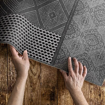 Tapis vinyle d’extérieur Mélange de différents motifs de tissu imitation