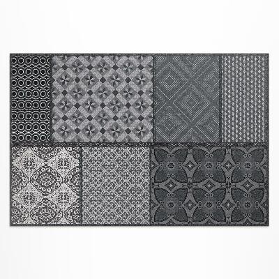 Tapis vinyle d’extérieur Un mélange de motifs, imitation tissu