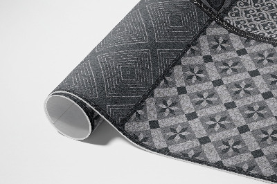 Tapis vinyle d’extérieur Un mélange de motifs, imitation tissu