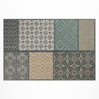 Tapis vinyle d’extérieur Différentes textures de tissu d'imitation