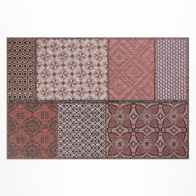 Tapis vinyle d’extérieur Mélange de styles, tissu imitation