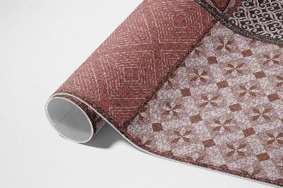 Tapis vinyle d’extérieur Mélange de styles, tissu imitation