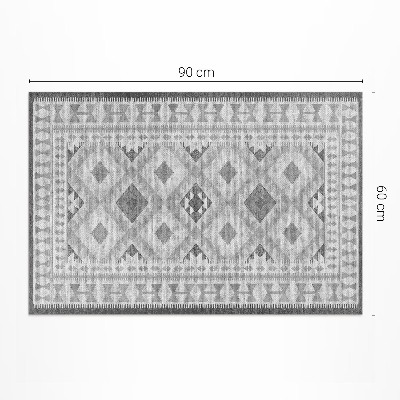Tapis vinyle d’extérieur Tissu imitation diamants gris