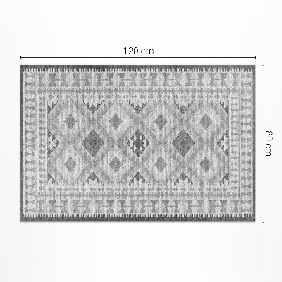 Tapis vinyle d’extérieur Tissu imitation diamants gris