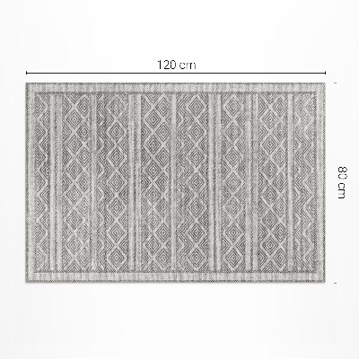 Tapis vinyle d’extérieur Beaux motifs décoratifs, imitation tissu