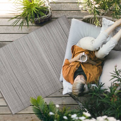 Tapis vinyle d’extérieur Tapis en bambou et bois, style bohème