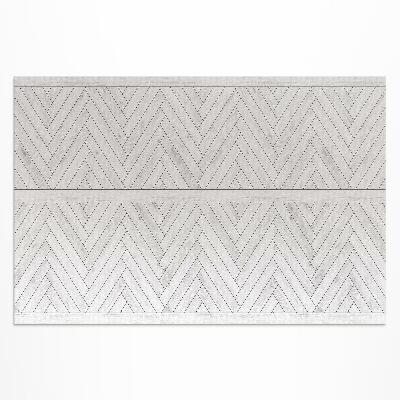 Tapis vinyle d’extérieur Planches à chevrons, parquet clair