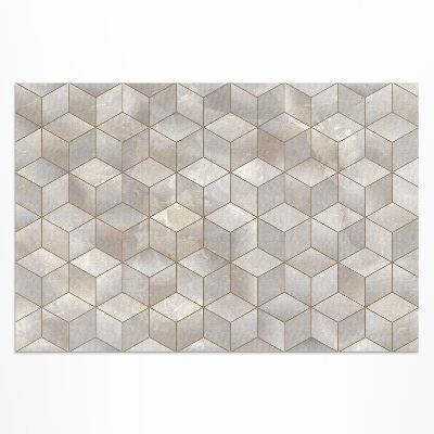 Tapis vinyle d’extérieur Cubes, impression d'espace, marbre