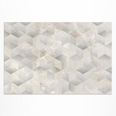 Tapis vinyle d’extérieur Motif géométrique moderne de cubes 3D