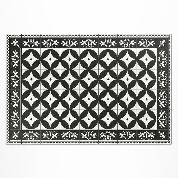 Tapis vinyle d’extérieur Cercles dans les carreaux de mosaïque espagnols