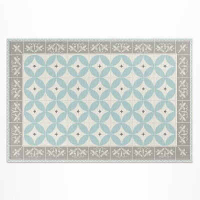 Tapis vinyle d’extérieur Mosaïque tendance pastel carreaux et cercles