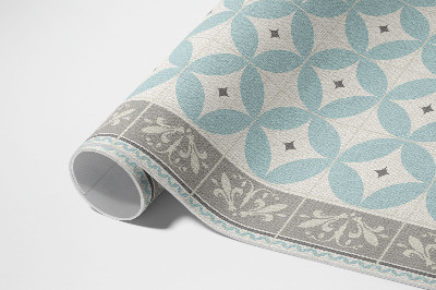 Tapis vinyle d’extérieur Mosaïque tendance pastel carreaux et cercles