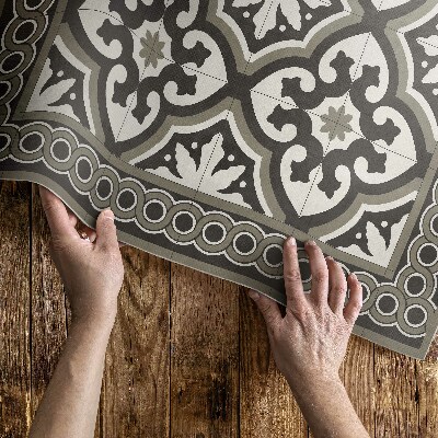 Tapis vinyle d’extérieur Mosaïque décorative de style scandinave