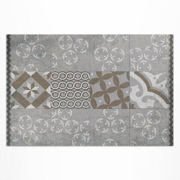 Tapis vinyle d’extérieur Carreaux décoratifs anciens